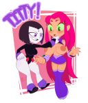  captainjerkpants dc dc_comics dcau green_eyes raven_(dc) starfire tagme teen_titans teen_titans_go transparent_background 