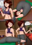 analgeorge aunt big_ass big_hero_6 cameltoe cass_hamada comic disney exercise yoga yoga_pants