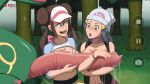 big_breasts blue_eyes blue_hair blush brown_hair camera creatures_(company) dawn_(pokemon) female_protagonist_(pokemon_bw2) forest foursome freako game_freak hairbun hat hentai-foundry hikari_(pokemon) humans_of_pokemon hyper_penis long_hair mei_(pokemon) nate_(pokemon) nintendo pokemon pokemon_(anime) pokemon_(game) pokemon_black_2_&_white_2 pokemon_black_and_white pokemon_bw pokemon_bw2 pokemon_dppt pokephilia porkyman raglan_sleeves rayquaza record recording rosa_(pokemon) threesome tree