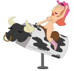  boots breasts bull cowboy_hat cowgirl_hat family_guy gp375 hat lois_griffin mechanical_bull naked_hat nude shaved_pussy 