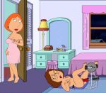 bedroom family_guy funny gif guido_l lois_griffin machine masturbation meg_griffin mother_&_daughter pedal