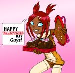  big_breasts breasts chocolate jim_sugomi nipples sari_sumdac tease transformers transformers_animated valentine 