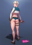 ass big_ass female gun looking_at_viewer looking_back resident_evil resident_evil_6 school_uniform serafuku sherry_birkin solo tekuho_(artist) vibrator weapon