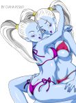 ass big_ass big_breasts bikini breasts cleavage dannyjs611 dannyjs611_(artist) dragon_ball dragon_ball_super dragon_ball_z marcarita swimsuit vados yuri