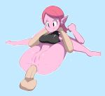 1girl anal arm_grab bigdead93 bottomless breasts dragon_ball dragon_ball_xenoverse dragon_ball_z earrings jewelry leg_grab medium_breasts nipples penis pink_hair pink_skin pointy_ears pussy supreme_kai_of_time uncensored