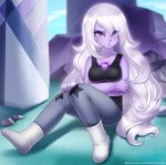 amethyst amethyst_(steven_universe) big_breasts breasts cartoon_network female racoonkun solo steven_universe