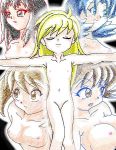  blue_(pokemon) breasts crystal_(pokemon) dawn erect_nipples flat_chested green_(pokemon) haruka_(pokemon) huge_breasts kris_(pokemon) marina_(pokemon) may nipples nude platinum pokemon sapphire small_breasts yellow_(pokemon) 