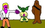  chewbacca luke_skywalker star_wars wookiee yoda 