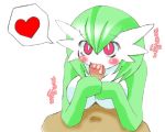 big_breasts chest_jewel creatures_(company) fellatio game_freak gardevoir gen_3_pokemon green_hair hair_over_one_eye nintendo pokemon pokemon_(anime) pokemon_(creature) pokemon_(game) pokemon_(species) red_eyes simight