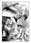  comic megatron monochrome optimus_prime transformers 