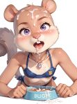 1girl ai_generated angry_face cumshot female female_furry nickelodeon sandy_cheeks sisdom solo spongebob_squarepants surprised