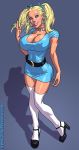 adult aged_up big_breasts blonde_hair blue_eyes breasts bubbles_(ppg) edit huge_breasts john_persons powerpuff_girls the_pit twintails