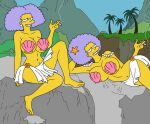2_girls beach sexy sexy_body sexy_breasts sexy_pose the_simpsons twins