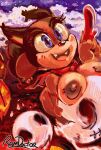 1girl badger boomerang_(tv_network) cartoon_network female ghost halloween nude ramdoctor sega sex_toy solo sonic_boom sonic_the_hedgehog_(series) sticks_the_badger sticks_the_jungle_badger