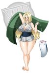 1_girl 1girl big_breasts blonde_hair breasts brown_eyes cleavage female katsuyu naruto tsunade waifuholic