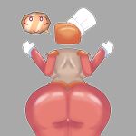 1:1 1girl 2025 ass ass_focus backboob baker big_ass bubble_butt chef_hat clothing cookieware dermaptera34 die_of_death gloves hat high_res looking_up machine oven rear_view roblox roblox_game robot robot_girl robot_humanoid screen_face shiny smile thick_thighs toque toque_blanche viewed_from_behind voluptuous white_eyes wide_hips