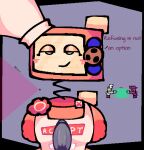 1girl 2025 absurd_res apron apron_only background_characters big_breasts blush blush_lines breasts caretaker chef_hat civilian_(die_of_death) coil cookie cookieware curvy dialogue die_of_death english_text eyeshadow female_focus gear grey_skin hat high_res hyaranja1 looking_at_viewer loveshot machine nipples orange_body oven penis pubic_hair puffy_nipples red_nipples revolver_(die_of_death) roblox roblox_game robot robot_girl robot_humanoid screen_face seductive_look seductive_smile smile text toque toque_blanche