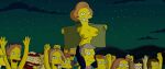 1girl 20th_century_fox 20th_century_studios accurate_art_style big_breasts breasts edit edited edna_krabappel flashing flashing_breasts open_coat the_simpsons the_simpsons_movie yellow_body yellow_skin