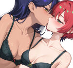 2girls ai_generated amate_yuzuriha anime blueq fanart female gundam gundam_gquuuuuux kissing nyaan_(gundam_gquuuuuux) yuri