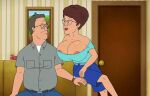  erect_nipples glasses hank_hill huge_breasts king_of_the_hill no_bra peggy_hill 