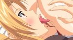 anime blonde censored close-up female/female female_only gif hentai licking loop maid menkui! pussy pussylicking school yuri