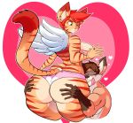 <3 1girl 2017 anthro ass big_ass big_breasts breasts canine cat duo feline furry huge_ass jaeh loree male mammal