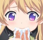  ahegao blonde blow cum cum_drip cum_in_mouth cum_in_orifice cumdrip eroge!_h_mo_game_mo_kaihatsu_zanmai fellatio gif hentai oral school 