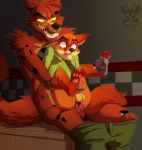  2016 animatronic crossover disney five_nights_at_freddy&#039;s fox foxy_(fnaf) furry nick_wilde robot xnirox yaoi zootopia 