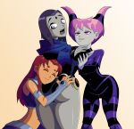 ass ass_grab ass_worship big_ass big_breasts breast_grab breasts dat_ass dc dc_comics grope jinx leotard raven_(dc) ravenravenraven starfire teen_titans yuri