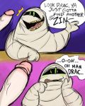  comic filthyopossum happy hotel_transylvania male/male murray_mummy penis 