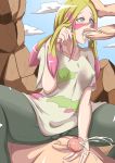 cum cum_in_mouth fellatio mina mina_(pokemon) oral pokemon pokemon_sm porkyman threesome