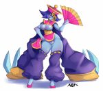 big_breasts breasts claws darkstalkers fan female hsien-ko lei-lei nerdbayne nipples pussy solo tease weapon