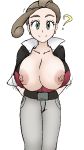  ? alexa_(pokemon) brown_hair creatures_(company) dark_green_eyes downzekd game_freak gigantic_breasts humans_of_pokemon nintendo pansy_(pokemon) png pokemon pokemon_(anime) pokemon_(game) pokemon_xy porkyman taro_bug taro_bug_(artist) 