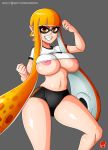 big_breasts breasts cameltoe female inkling nintendo nipples solo splatoon super_smash_bros. witchking00