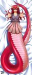  1girl big_breasts breasts female female_only humanoid inviting jadenkaiba lamia looking_at_viewer miia_(monster_musume) monster_girl monster_musume_no_iru_nichijou naga_girl pointy_ears red_hair snake_girl solo_female 