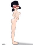 1girl alternate_version_available female_only helix marinette_cheng miraculous_ladybug nude nude_female solo_female tagme white_background