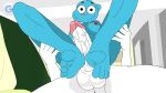 1boy 1girl 5_toes anon anthro_on_male blue_fur cartoon_gonzo cartoon_network cg_editors cute_feet edit erection feet feet_on_penis felid feline felis female/male foot_fetish foot_play footjob furry humanoid_feet mammal nicole_watterson on_top paws penis sir_danny smile soles stroke the_amazing_world_of_gumball white_skin