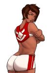 ass candela candela_(pokemon) looking_back naavs no_bra pokemon pokemon_go shirt_lift sideboob tumblr underboob undressing