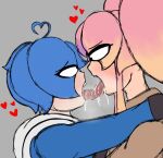 2025 2_girls eye_contact french_kiss saiko_(smg4) smg4 tari_(smg4) thesushisensei yuri