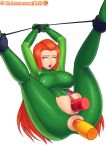 anal anal_insertion anus anus_juice ass bodysuit bondage breasts clitoris dildo double_insertion egg_vibrator female green_eyes insertion large_ass large_breasts light_skin orange_hair penis pussy pussy_juice reit sam_(totally_spies) tongue torn_clothes totally_spies vaginal vaginal_insertion vibrator