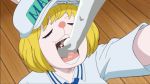 1girl anthro blonde_hair carrot_(one_piece) closed_eyes cum cum_in_mouth cum_inside edit furry gif hair hat lagomorph mammal minkmen_(one_piece) one_piece open_mouth rabbit swallowing tongue