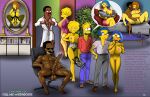 1girl aged_up bart_simpson carl_carlson cleveland_brown clothing crossover edit family_guy high_heels huge_breasts human jerome_washington lisa_simpson luann_van_houten maggie_simpson maude_flanders milhouse_van_houten monocone shaved_pussy stockings the_simpsons