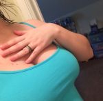 breasts cleavage down_blouse tank_top