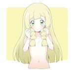  cute hair_over_breasts lillie lillie_(pokemon) looking_at_viewer ookamiuo pokemon pokemon_(game) pokemon_sm small_breasts 