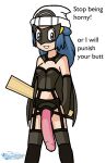 cape dawn dawn_(pokemon) dildo dominatrix domino_mask femdom pokemon strap-on strap-on