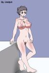 big_breasts carnet_(pokemon) diantha female_pubic_hair lowgun nude pokemon pokemon_xy porkyman pubic_hair