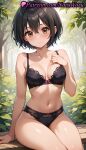 1girl 1girl 1girls 2025 ai ai_generated anime anime_style asian bangs bare_arms bare_shoulders bench big_breasts black_bra black_hair black_panties blush bow bow_bra bow_panties bra breasts brown_eyes bush bust cleavage closed_mouth collarbone day female_focus female_only hair_between_eyes hand_on_own_chest hand_up hentai high_quality high_res high_res high_resolution lace-trimmed_bra lace-trimmed_panties lace_trim lingerie lips looking_at_viewer marvel marvel_comics marvel_rivals medium_breasts natsuyoru nature navel outside panties panties patreon peni_parker peni_parker_(marvel_rivals) plant short_hair sitting smile solo_female spiderverse stable_diffusion stomach thighs tree underwear underwear_only voluptuous voluptuous_female wet