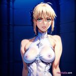 1girl 1girls ai_generated anime anime_girl artoria_pendragon artoria_pendragon_(fate) big_breasts breasts dress henhalla.com hentai solo_female young younger_female