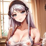 1_female 1girl 1girl 1girls ai_generated anime anime_girl big_breasts breasts dress face henhalla.com hentai houjou_ shisei solo_female young younger_female