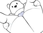 anthro ass balls cartoon_network ice_bear leg_grab legs_up male nude stockings tepigfan101 thick_thighs thighs we_bare_bears yaoi